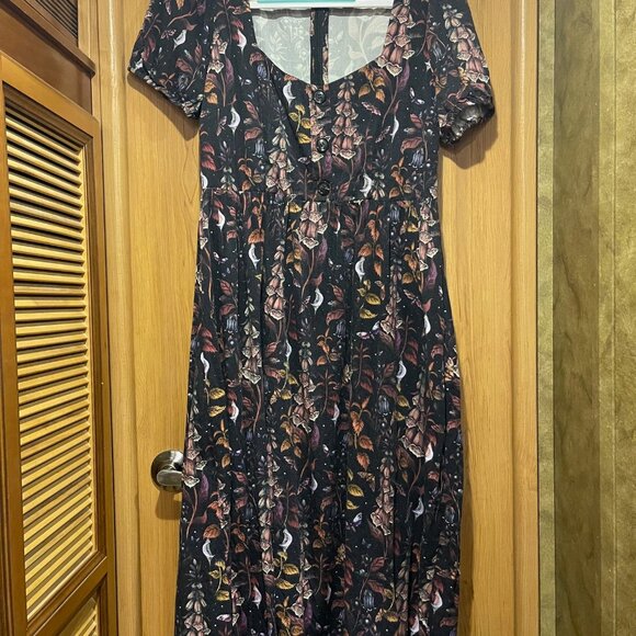 Disturbia Foxglove Button Detail Midi Dress size 6 - Picture 4 of 8